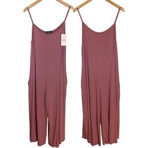 Saga Made In Italy Wide Leg Lagenlook Casual Romper Women’s Size M / L NEW